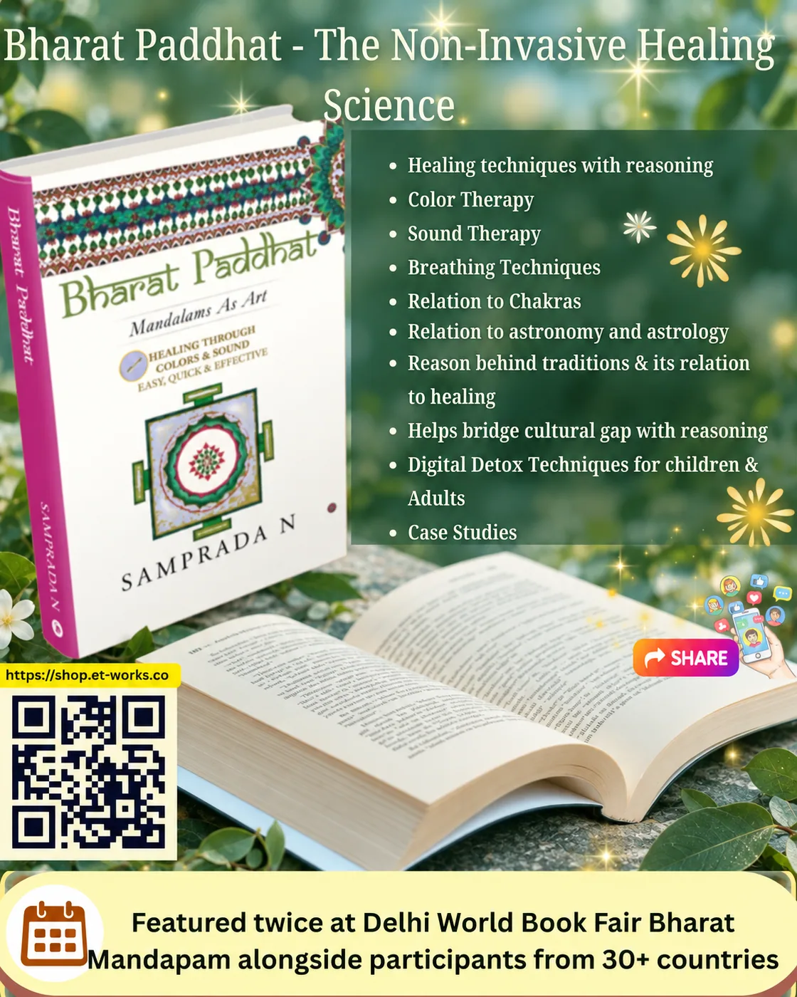 Bharat Paddhat book and its key themes in color, sound, breathing techniques and reasoned healing practices